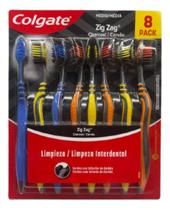Escova Dental Zig Zag Colgate Carvão Kit Com 8 Unidades