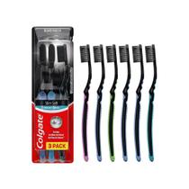 Escova Dente Colgate Slim Soft Black Carvao 6un Escova Dente Colgate Slim Soft Black Carvao 6un