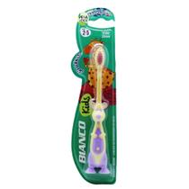 Escova Dente Girafesta Bianco Linha Kids Dental Extra Macia 23 mm Uso Infantil 2 a 5 Anos