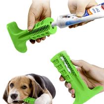 Escova Dentes Mordedor Canino Medio Limpeza Bucal Cachorro Cao Pet Tartaro