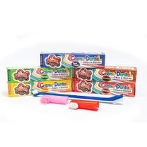 Escova Dentes P/cães + Dedeira + Pasta Dental Pet