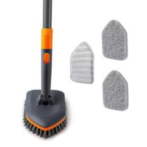Escova depuradora CLEANHOME, banheira de azulejos com 3 cabeças de limpeza de 56 cm Escova depuradora CLEANHOME, banheira de azulejos com 3 cabeças de limpeza de 56 cm