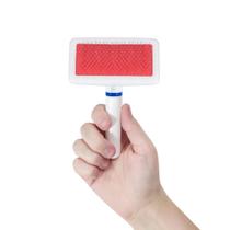 Escova Desembaraçadora Ergonômica para Cães e Gatos com Dentes de Aço - Cuide da Pelagem!