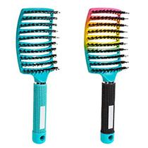 Escova desembaraçadora Hairstreaq Curved Vented Wet Dry Hair Escova desembaraçadora Hairstreaq Curved Vented Wet Dry Hair