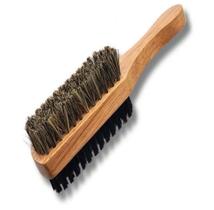 Escova Disfarce 360 Waves Durag de 2 lados Com Cerdas de Javali e Cerdas de Fibras com Cabo de Madeira