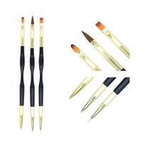 Escova do prego para manicure, pó líquido acrílico, gel escultura, 15 pcs/set