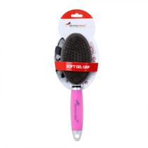 Escova dupla cabo em gel g rosa para cães e gatos germanhart