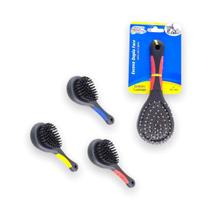 Escova Dupla Face P/ Pelo Pet Gato Cachorro Cerda Macia 18cm