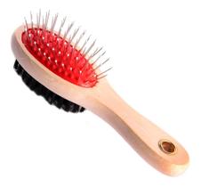 Escova Dupla Face Pet Banho Tosa Desembaraçar Pelos 18cm