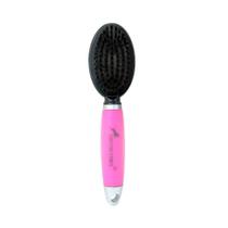 Escova Dupla German Hart Gel Rosa para Cães - Tamanho M