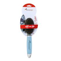 Escova Dupla GermanHart Cabo em Gel Azul sem bolinha Média