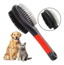 Escova Dupla Para Pet Black Tamanho 21cm Escova Dupla Para Pet Black Tamanho 21cm