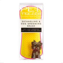 Escova E Desembaraçadora Pet Teezer - Amarelo E Pink -