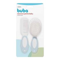 Escova e Pente Cerdas Macias Azul 0+ Buba