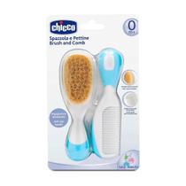 Escova e Pente Chicco com Cerdas Naturais Rosa e Azul para Bebês Escova e Pente Chicco com Cerdas Naturais Rosa e Azul para Bebês