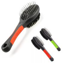 Escova e Rasqueadeira Dupla Face Pet Remove e Penteia Pelo 20cm para Cachorro & Gato Escova e Rasqueadeira Dupla Face Pet Remove e Penteia Pelo 20cm para Cachorro & Gato