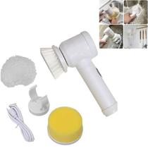 Escova Elétrica de Limpeza 5 em 1 Multifuncional Cozinha Banheiro Grelha - Armarinhos BS