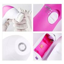 Escova elétrica de massagem facial e corporal 5 em 1 limpeza de pele Oleosidade Cravos Acne Resíduos de Maquiagem