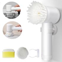 Escova Elétrica Multifuncional 5 em 1 Limpeza Doméstica - Shopbr