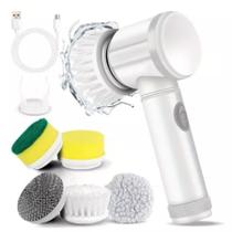Escova elétrica multiuso com carregamento USB. Ideal para o lar!