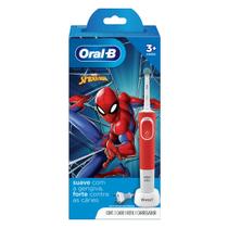 Escova Elétrica Oral-B Spiderman 1 Unidade, Cor: Vermelho