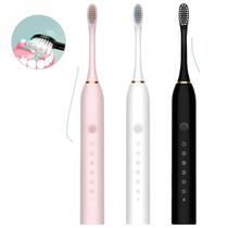 Escova Elétrica Recarregável Ultra Sônica Para Dentes Com Cabeça