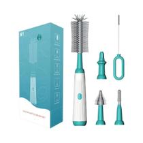 Escova Elétrica Sem Fio De Silicone Para Mamadeiras 1500mAh, Limpador Multiuso Para Mamadeiras E