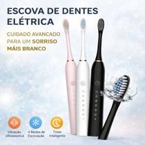 Escova Elétrica Sônica com Timer Inteligente