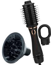 Escova Elgin Secadora 4 Em 1 Turmalina Íons 1200w Com Difusor Bivolt