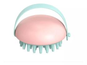 Escova em silicone com alça - Rosa