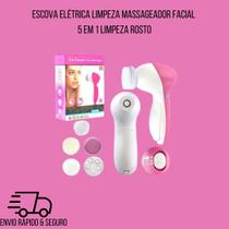 Escova Facial 5 Em 1 - Limpeza e Massageador Facial