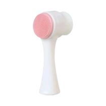 Escova Facial De Silicone Macio Com Cerdas Dupla Face Para Limpeza Profunda De Poros Em Casa
