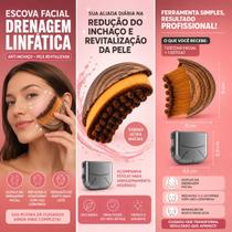 Escova Facial Drenagem Linfatica Reduz Inchaço escova drenagem facial escova lifting facial Escova Facial Drenagem Linfatica Reduz Inchaço escova drenagem facial escova lifting facial