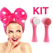 Escova Facial Limpeza Massageadora Esfoliante Pele + Faixa - MEIUSTAR Escova Facial Limpeza Massageadora Esfoliante Pele + Faixa - MEIUSTAR