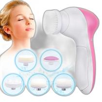 Escova Facial Massageadora 5 Em 1 Elétrica E Rotativa Escova Facial Massageadora 5 Em 1 Elétrica E Rotativa