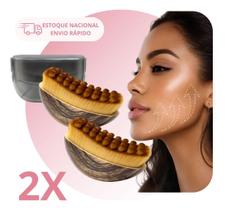 Escova Facial skincare Drenagem Linfática Modeladora Reduz Inchaço Rosto com Case Protetor 2 x UNIDADES Escova Facial skincare Drenagem Linfática Modeladora Reduz Inchaço Rosto com Case Protetor 2 x UNIDADES