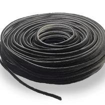 Escova fita vedação 7.5x6 preta rolo c/50 mts encaixe janela porta aluminio