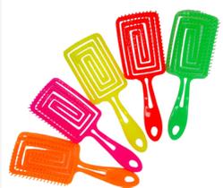 Escova flex quadrada neon sortida 2un