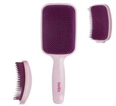 Escova Flex Raquete Rosa Belliz Ricca Cód.461