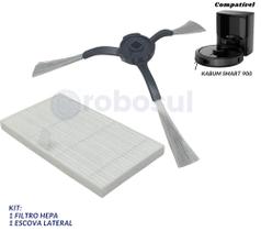 Escova frontal e Filtro Para Robô Aspirador Kabum Smart 900