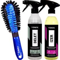 Escova Furo de Rodas Pepino Izer Descontaminante Ferroso Delet Limpador de Plasticos Vonixx Escova Furo de Rodas Pepino Izer Descontaminante Ferroso Delet Limpador de Plasticos Vonixx