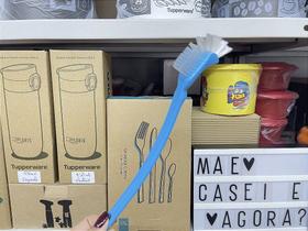 Escova Grande Multiuso Azul para Acessórios Tupperware Escova Grande Multiuso Azul para Acessórios Tupperware