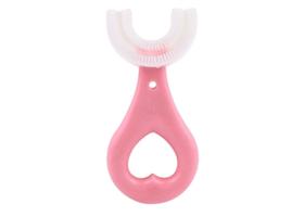 Escova Infantil 360 Anatômica em U Higiene Bucal Escovação Completa Saúde Dental Saudável