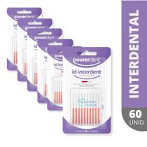 Escova Interdental Cilíndrica 3mm (Vermelha) 10 unidades Powerdent - 6 Cartelas
