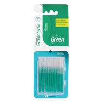 Escova interdental cilindrica 4 mm com capa 10un - green