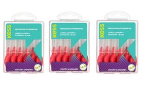 Escova Interdental Cilíndrica Kess 3mm Com 18 Unidades