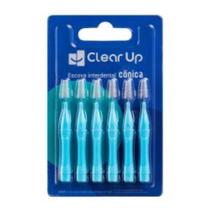 Escova Interdental Cônica 6 unidades Clear Up - HC599 Escova Interdental Cônica 6 unidades Clear Up - HC599