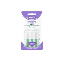 Escova Interdental Fina PowerDent 4mm com 10 Unidades Limpeza Profunda Entre Dentes, Aparelhos e Implantes