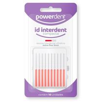 Escova interdental powerdent cilindrica extra fina 3mm vermelha Escova interdental powerdent cilindrica extra fina 3mm vermelha