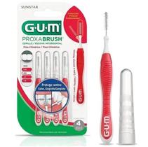 Escova Interdental Proxa Brush 0.8 Fina Vermelha C/4 Gum